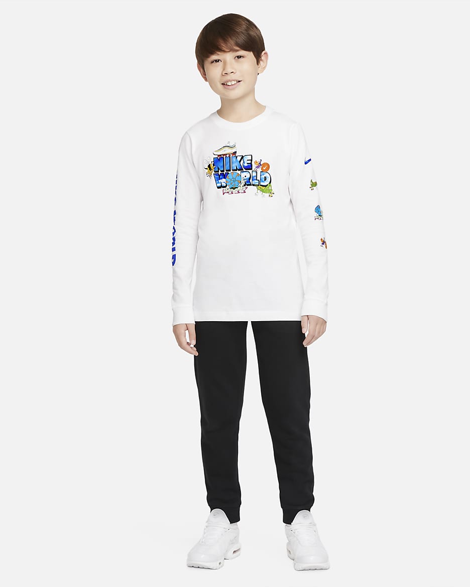 Nike boys long sleeve shirt best sale